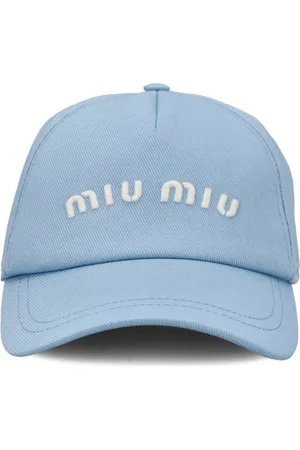 Miu Miu Baseball Cap Basebalkappe Kappe Mütze Logo Cap Logostickerei auf der Vorderseite - Hergestellt in Italien - Verkäufer: eldigo