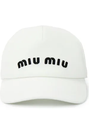 Miu Miu Baseball Cap Basebalkappe Kappe Mütze Logo Cap Logostickerei auf der Vorderseite - Hergestellt in Italien - Verkäufer: eldigo