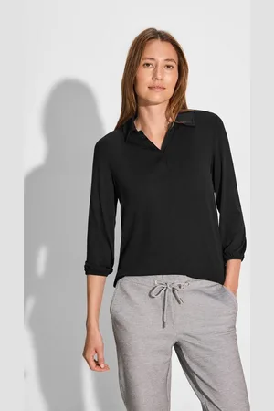 CECIL Poloshirt mit 3/4 Ärmeln