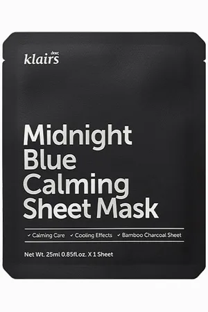 Dear, Klairs Tuchmaske Klairs Midnight Blue Calming Sheet Mask - Verkäufer: Juui - Koreanische Kosmetik