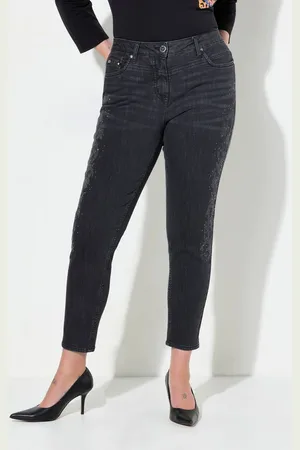 Miamoda Regular-fit-Jeans Jeans Slim Fit Applikation 5-Pocket - Verkäufer: Popken Fashion Group