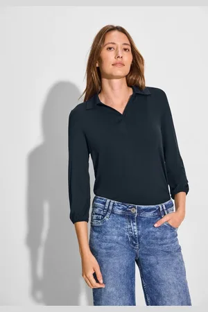 CECIL Poloshirt mit 3/4 Ärmeln