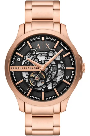 Armani Exchange Automatikuhr AX2456, Armbanduhr, Herrenuhr, Mechanische Uhr, Edelstahlarmband, analog