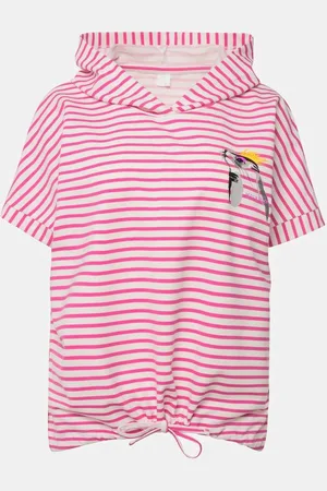 Laurasøn Sweatshirt Hoodie Sweater Ringel Robbe Kapuze Halbarm - Verkäufer: Popken Fashion Group
