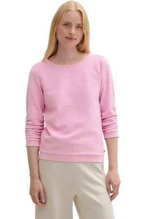 TOM TAILOR Sweatshirt mit besonderer Materialoberfläche
