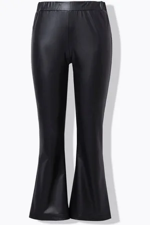 Angel of Style Schlupfhose Leggings Skinny Fit mit Schlag Lederoptik - Verkäufer: Popken Fashion Group