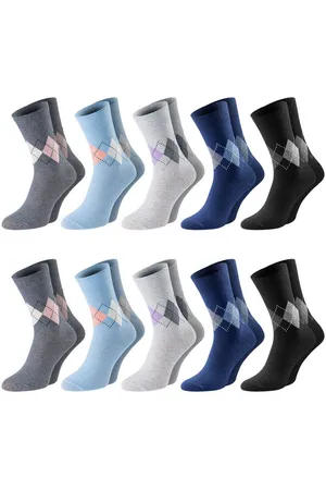Chili Lifestyle Basicsocken BestCare LADY DIAMOND Rautenkaro Socken für Damen (Multipack, 10-Paar, 5 Farbdesings) Weichbund ohne Gummidruck - Verkäufer: ChiliLifestyle