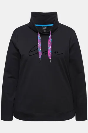 Ulla Popken Sweatshirt Sweatshirt Stehkragen Saum-Zipper Langarm - Verkäufer: Popken Fashion Group
