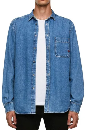 Diesel Langarmhemd "D-BILLY CAMICIA" Herren Denim Hemd - Verkäufer: fashion4smile