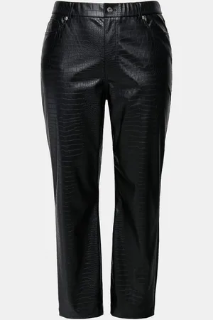 STUDIO UNTOLD Funktionshose Hose Lederoptik Krokoprint 5-Pocket - Verkäufer: Popken Fashion Group