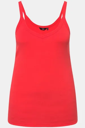 Ulla Popken Longtop Ripptop Slim V-Ausschnitt ärmellos schmale Träger - Verkäufer: Popken Fashion Group