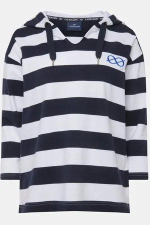 Laurasøn Sweatshirt Hoodie Blockstreifen Kapuze 3/4-Ärmel - Verkäufer: Popken Fashion Group