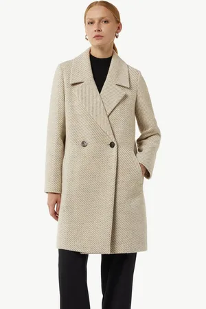 Comma, Langmantel Doppelreihiger Twill-Mantel mit Eingrifftaschen - Verkäufer: s.Oliver
