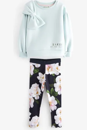 Ted Baker Shirt & Leggings Sweatshirt + geblümte Leggings (2-tlg) - Verkäufer: Next Germany GmbH