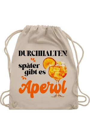 Shirtracer Turnbeutel Durchhalten später gibt es Aperol, Witziges Geschenk für Frauen, Ape, Party & Alkohol - Verkäufer: