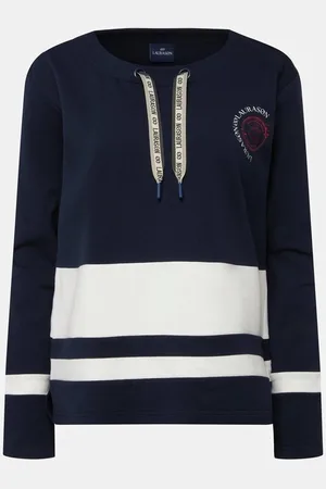 Laurasøn Sweatshirt Sweatshirt Streifen Print Rundhals Langarm - Verkäufer: Popken Fashion Group
