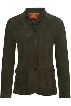 Brigitte Von Schönfels Lederjacke Lederjacke mit Schulterpatch - Verkäufer: Frankonia