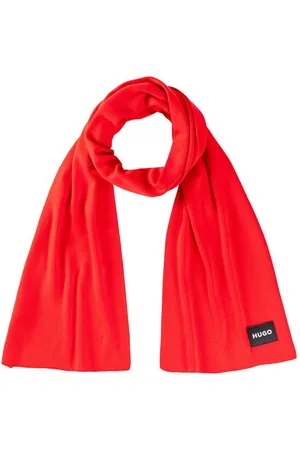 HUGO BOSS Strickschal Zevon_C, mit Logopatch
