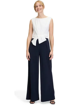 Vera Mont Overall Jumpsuit mit weitem Bein (1-tlg) Bunddetail