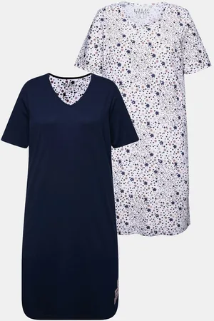 Ulla Popken Bigshirt Bigshirts 2er-Pack Rundhals-/V-Ausschnitt Halbarm - Verkäufer: Popken Fashion Group