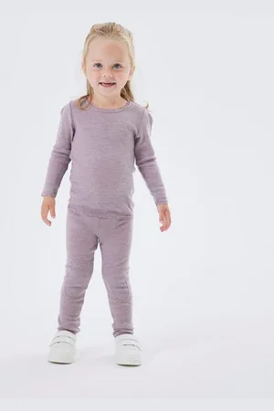 NAME IT Leggings NMFWANG WOOL NEDDLE LEGGING SOLID NOOS aus reiner Merinowolle