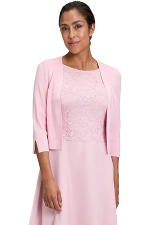 Vera Mont Strickjacke Strickbolero langarm (1-tlg) Ärmelschlitz