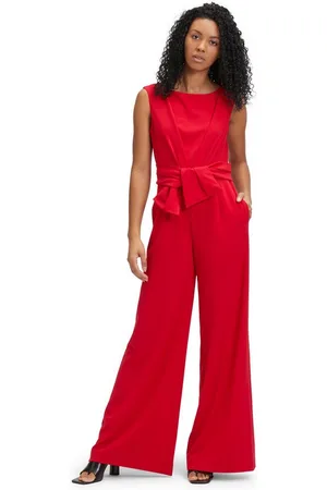 Vera Mont Overall Jumpsuit mit weitem Bein (1-tlg) Bunddetail