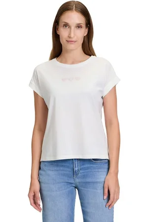 Cartoon Kurzarmshirt Printshirt mit Ärmelaufschlag (1-tlg) Placement