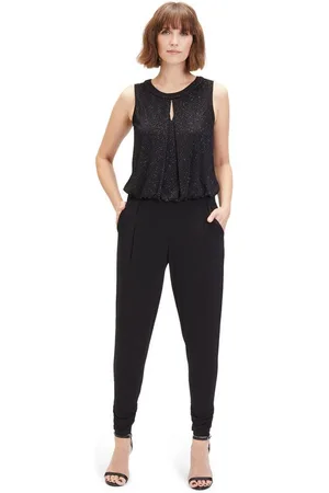 Vera Mont Overall Jumpsuit im Glitzer-Look (1-tlg) Glitzer