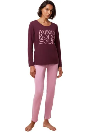 Triumph Pyjama Damen Pyjama 10221119 Burgundy (1 Stück, 1 tlg., 1 Stück) - Verkäufer: Mein Style
