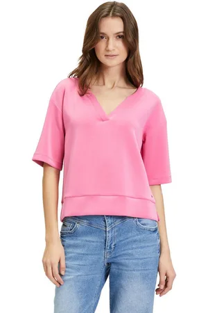 Betty & Co Kurzarmshirt Betty & Co Sweatpullover kurzarm (1-tlg) Form