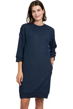 Betty & Co Druckkleid Betty & Co Casual-Kleid mit Lurexfaden Material