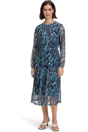 Betty & Co Druckkleid Betty & Co Casual-Kleid mit Rundhalsausschnitt Druck