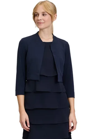 Vera Mont Sweatjacke Bolero-Jacke figurbetont Nahtführung