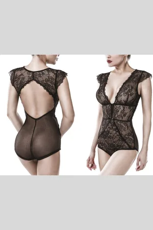 Grey Velvet Body V - Body - (L,M,S,XL) - Verkäufer: Angela Line
