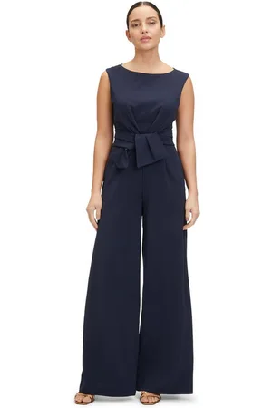 Vera Mont Overall Jumpsuit mit weitem Bein (1-tlg) Bunddetail