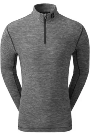 FootJoy Longsweatshirt Midlayer Space Dye Chill-Out Schwarz/Grau Herren S - Verkäufer: Svens Golfshop GmbH