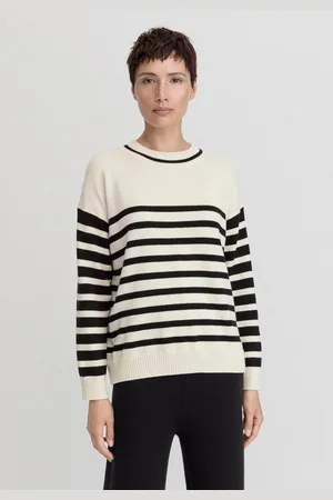 hessnatur Strickpullover Streifen Relaxed aus Bio-Merinowolle und (1-tlg) - Verkäufer: