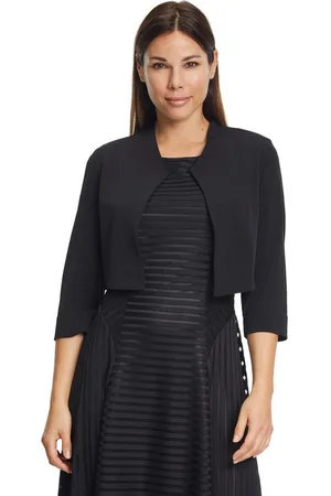 Vera Mont Sweatjacke Bolero-Jacke figurbetont Nahtführung