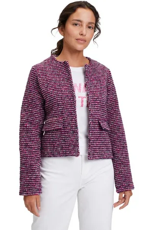 Cartoon Canvasjacke Casual-Jacke ohne Verschluss