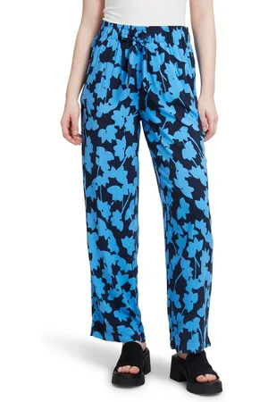 Betty & Co Schlupfhose Betty & Co Schlupfhose mit Bindegürtel Druck
