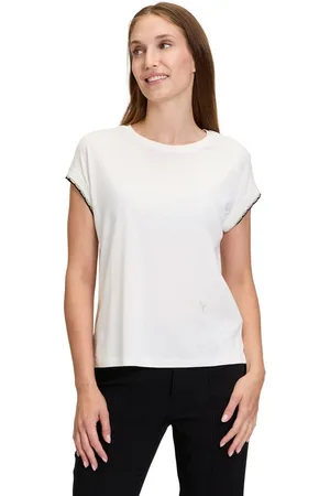 Cartoon Kurzarmshirt Casual-Shirt mit Rundhalsausschnitt (1-tlg) Rippbündchen