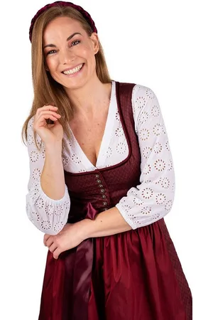 MARJO Dirndl Midi Dirndl 2tlg. - ESLARN - mahagoni - Verkäufer: Alpenwahnsinn Tracht & Lifestyle