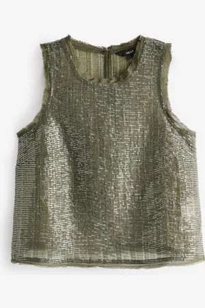 Next Shirttop Ärmelloses Tanktop mit Pailletten (1-tlg) - Verkäufer: Germany GmbH