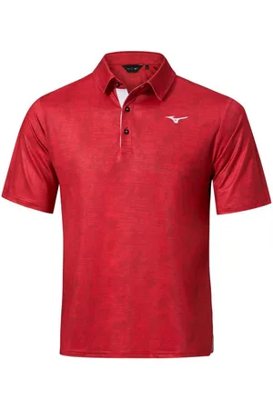 Mizuno Poloshirt Golf Polo Quick Dry Hazard Rot Herren UK L - Verkäufer: Svens Golfshop GmbH