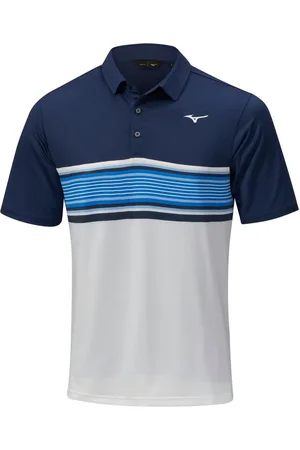 Mizuno Poloshirt Golf Polo Quick Dry Oceanic Mehrfarbig Blau Herren M - Verkäufer: Svens Golfshop GmbH