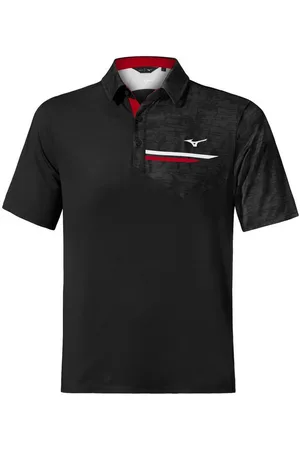 Mizuno Poloshirt Golf Polo Quick Dry Hazard Bloc Schwarz Herren UK S - Verkäufer: Svens Golfshop GmbH