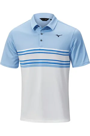 Mizuno Poloshirt Golf Polo Quick Dry Oceanic Hellbau-Weiß Herren M - Verkäufer: Svens Golfshop GmbH