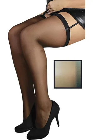 Andalea Strapsstrümpfe - beige Strümpfe ST/05 - (3,4,5) - Verkäufer: Angela Line