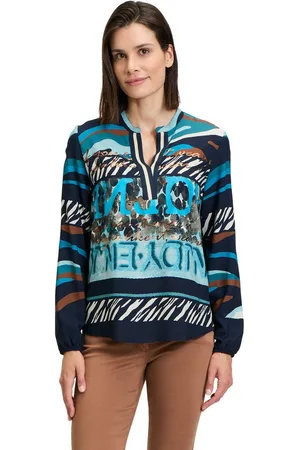 Betty Barclay Longbluse Longbluse mit Stehkragen